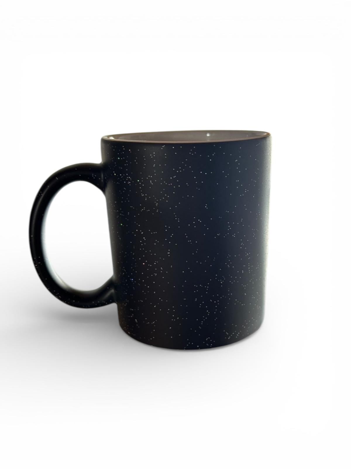 Magische Farbwechsel-Tasse mit Wunschgravur – Personalisierte Glitzertasse | Handwäsche