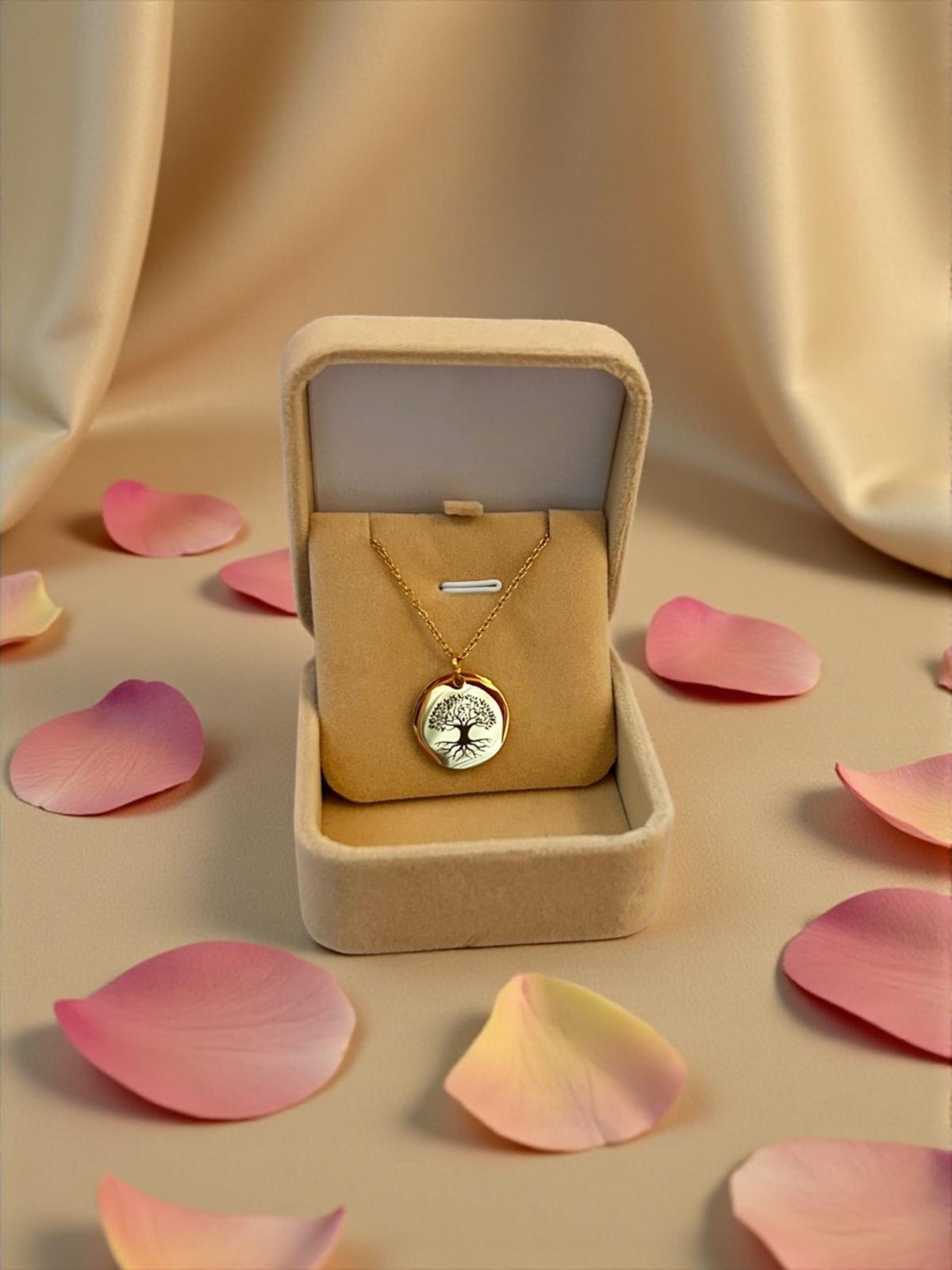 Personalisierter Kettenanhänger Ø 2 cm – Gravur mit Text oder Bild | Gold, Silber & Roségold