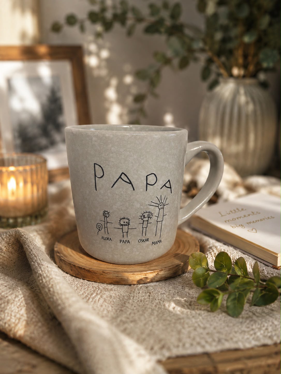 Keramiktasse mit Wunschgravur – Personalisierte Tasse | Geschenk für Kaffee & Tee