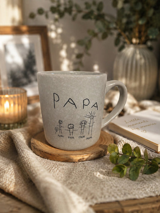 Keramiktasse mit Wunschgravur – Personalisierte Tasse | Geschenk für Kaffee & Tee
